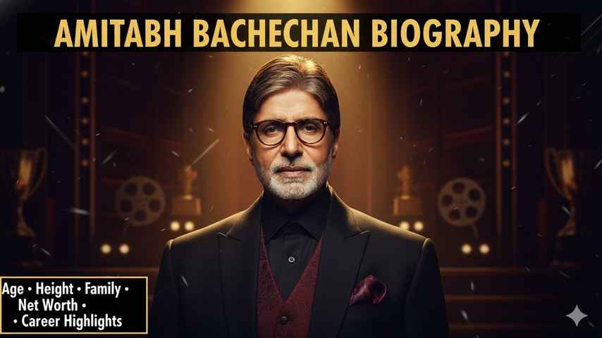 Amitabh Bachchan Biography Age, Family, Career, Net Worth, Awards (2026)