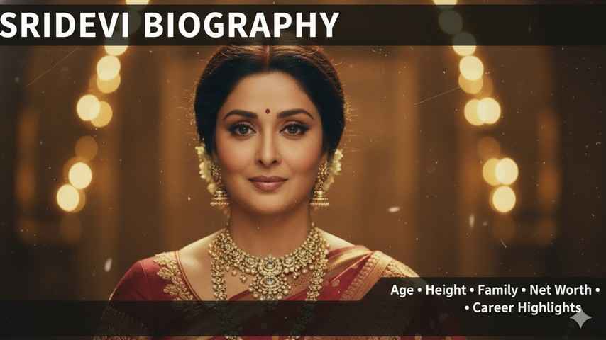Sridevi Age, Death Cause, Husband, Children, Family Biography